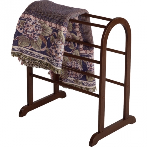 Quilt Rack in Antique Walnut