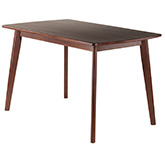 Shaye 47" Dining Table in Walnut Finish Wood