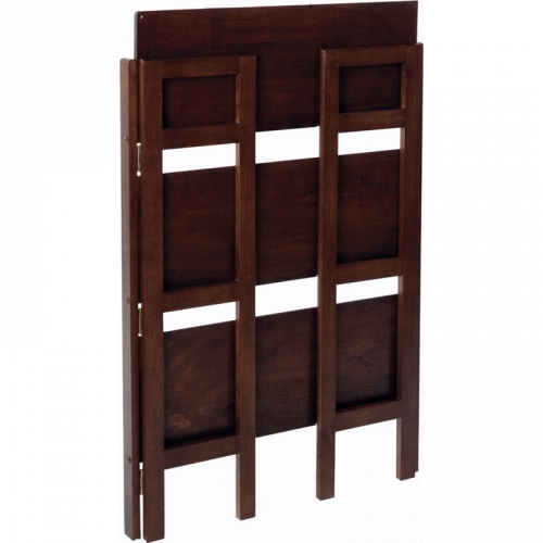 3 Tier Folding & Stackable Shelf Wide in Antique Walnut