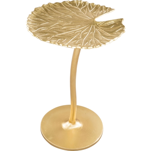 Lily Side Table in Gold Aluminum