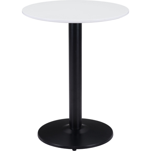 Alto Bistro Table in White Wood & Black Steel