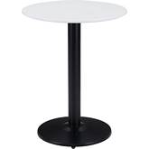 Alto Bistro Table in White Wood & Black Steel