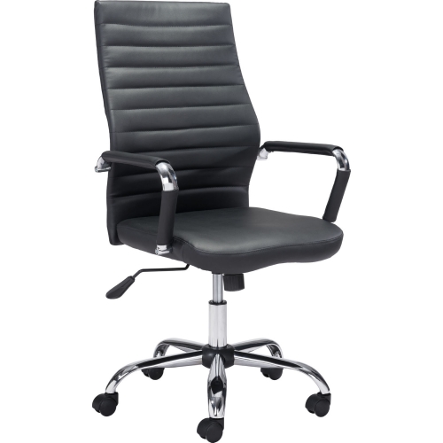 Primero Office Chair in Black Leatherette