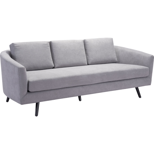 Divinity Sofa in Gray Poly Linen Fabric