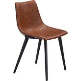 Daniel Dining Chair in Vintage Brown Leatherette (Set of 2)