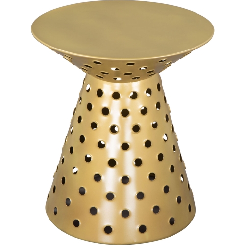 Proton Side Table in Gold Iron