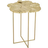 Lotus Side Table in Gold Aluminum