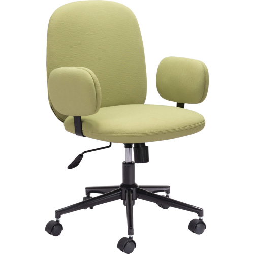 Lionel Office Chair in Olive Green Fabric