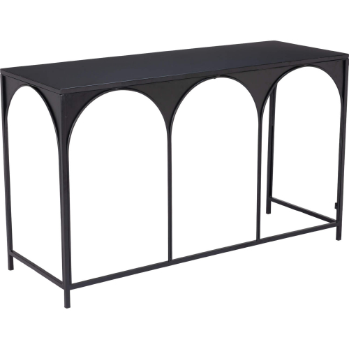 Loriet Console Table in Black Steel