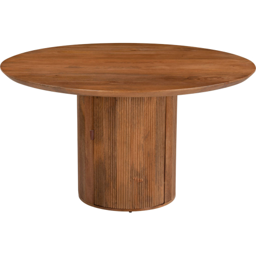 Izola 55" Dining Table in Brown Stained Mango Wood