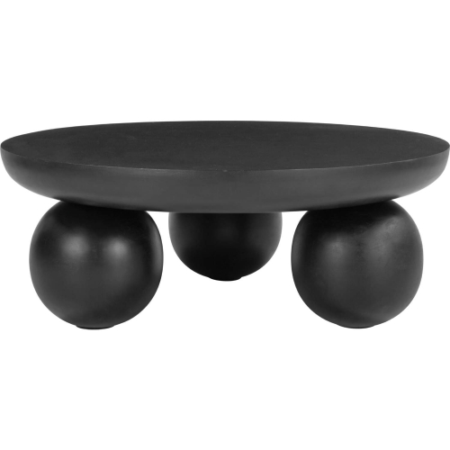 Ancona Coffee Table in Black Lacquered Finish Wood