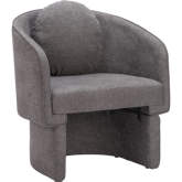 Olya Accent Chair in Truffle Gray Fabric