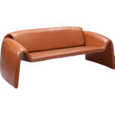 Horten Sofa in Brown Leatherette