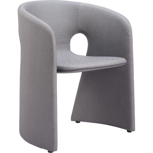 Rosyth Dining Chair in Slate Gray Leatherette