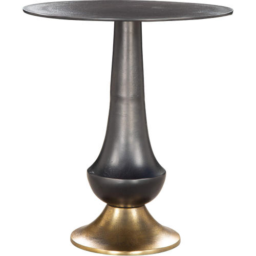 Tasse Side Table in Black & Gold Aluminum