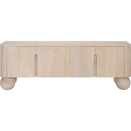 Kuti Entertainment 63" TV Stand in Natural Finish Mango Wood