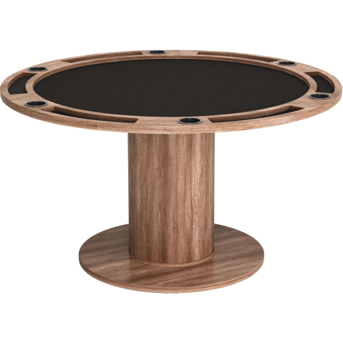 Vault 54" 2 in 1 Dining Game Table in Brown Finish MDF