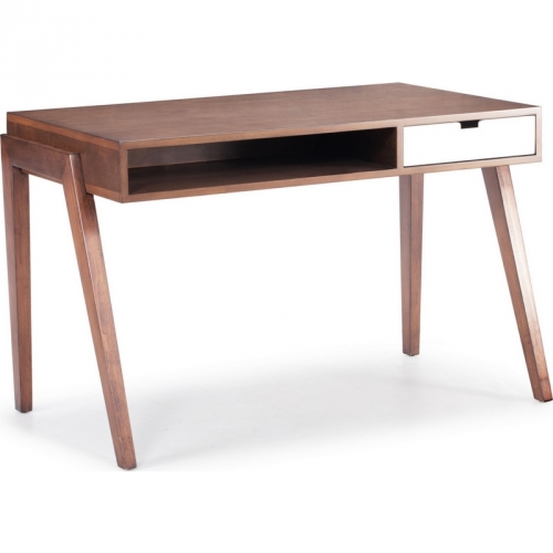 Linea Retro Leg Writing Desk in Walnut