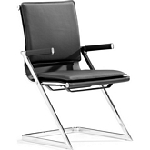 Lider Plus Conference Chair Black (Set of 2)