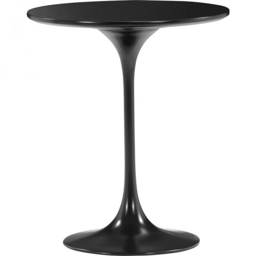 Wilco Tulip Base Side Table in Black Fiberglass