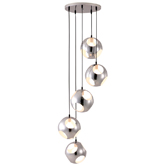 Meteor Shower Ceiling Lamp in Chrome