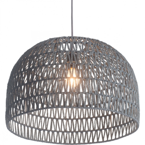 Paradise Ceiling Lamp in Gray Metal & Paper