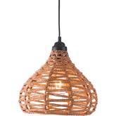 Nezz Ceiling Lamp in Natural Poly & Steel