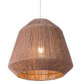 Impala Ceiling Lamp in Brown Rope & Steel