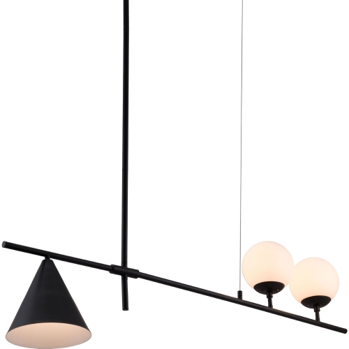 Richiza Ceiling Lamp in Black Steel