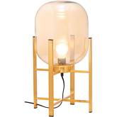 Wonderwall Table Lamp in Gold Steel & Glass