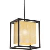 Yves Ceiling Pendant Lamp in Gold & Black Steel