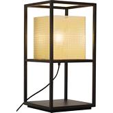 Yves Table Lamp in Gold & Black Steel