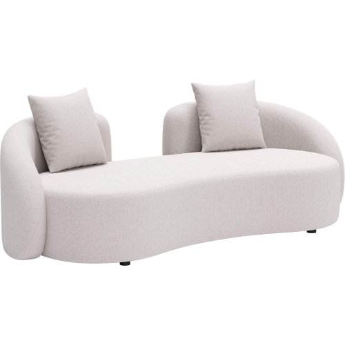 Sunny Isles Outdoor Loveseat Beige Fabric