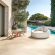 Kime Outdoor Daybed in Beige Olefin Outdoor Fabric