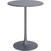 Soleil Outdoor 31.5" Bar Table in Gray Powder Coated Metal