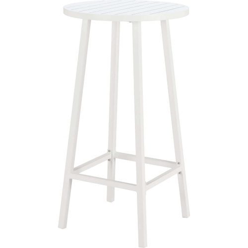 Ren Outdoor Bar Table in White Aluminum