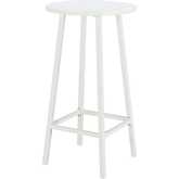 Ren Outdoor Bar Table in White Aluminum