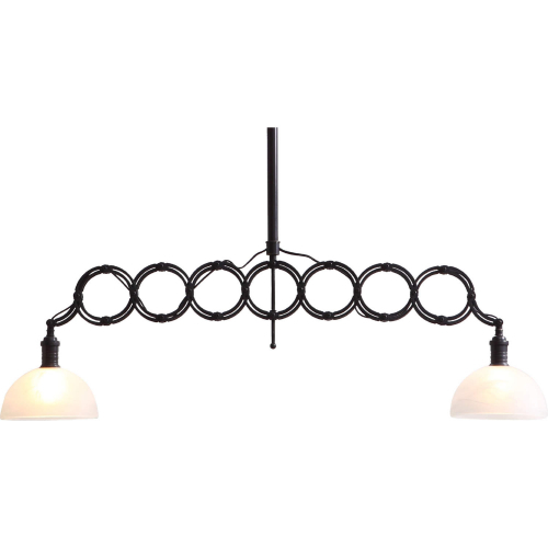 Jade Ceiling Pendant Light Lamp in Antique Black & White Shade