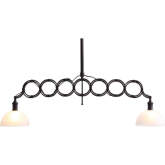 Jade Ceiling Pendant Light Lamp in Antique Black & White Shade