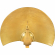 Fan Statue in Gold Aluminum