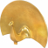 Fan Statue in Gold Aluminum