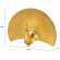 Fan Statue in Gold Aluminum